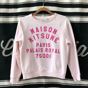 MAISON KITSUNE Palais Royal Sweatshirt - Pale Pink